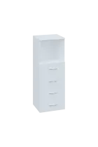 CN 3 - 44ZN skříň, 4-zásuvková/nika, 1100x400x400, bílá